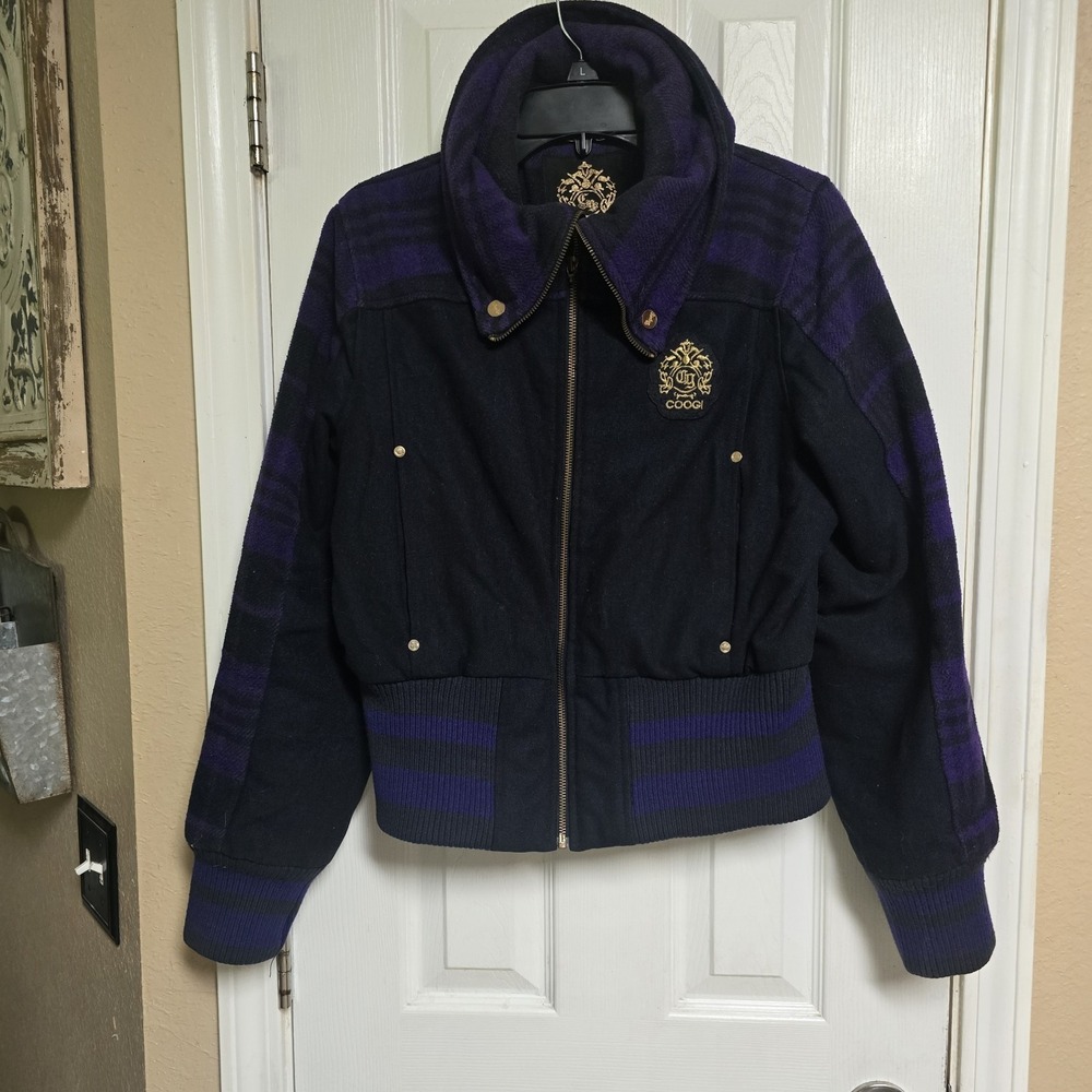 Vintage y2k Women's Coogi Bomber Jacket RARE Size Large